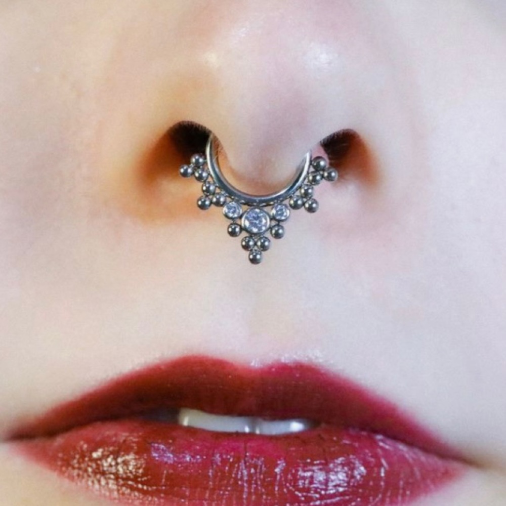 Piercing Jewelry - NI 16G SEAMLESS WITH CZS